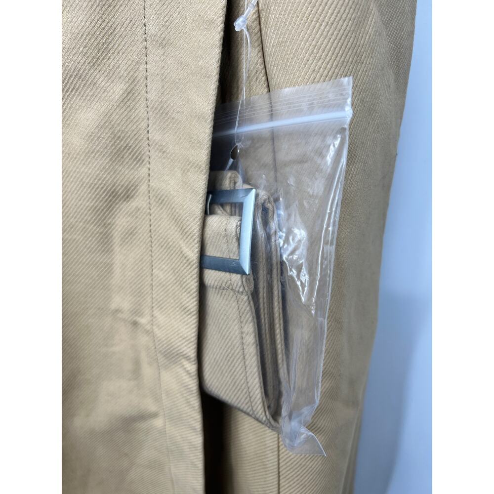 MOUSSY‎ Women's V Neck Belted Waist Denim Dress Sleeveless Solid Khaki Size S 1 - Picture 4 of 9